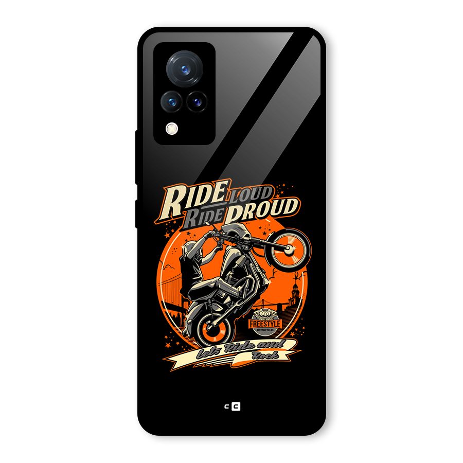 Proud Rider Glass Back Case for Vivo V21 5G