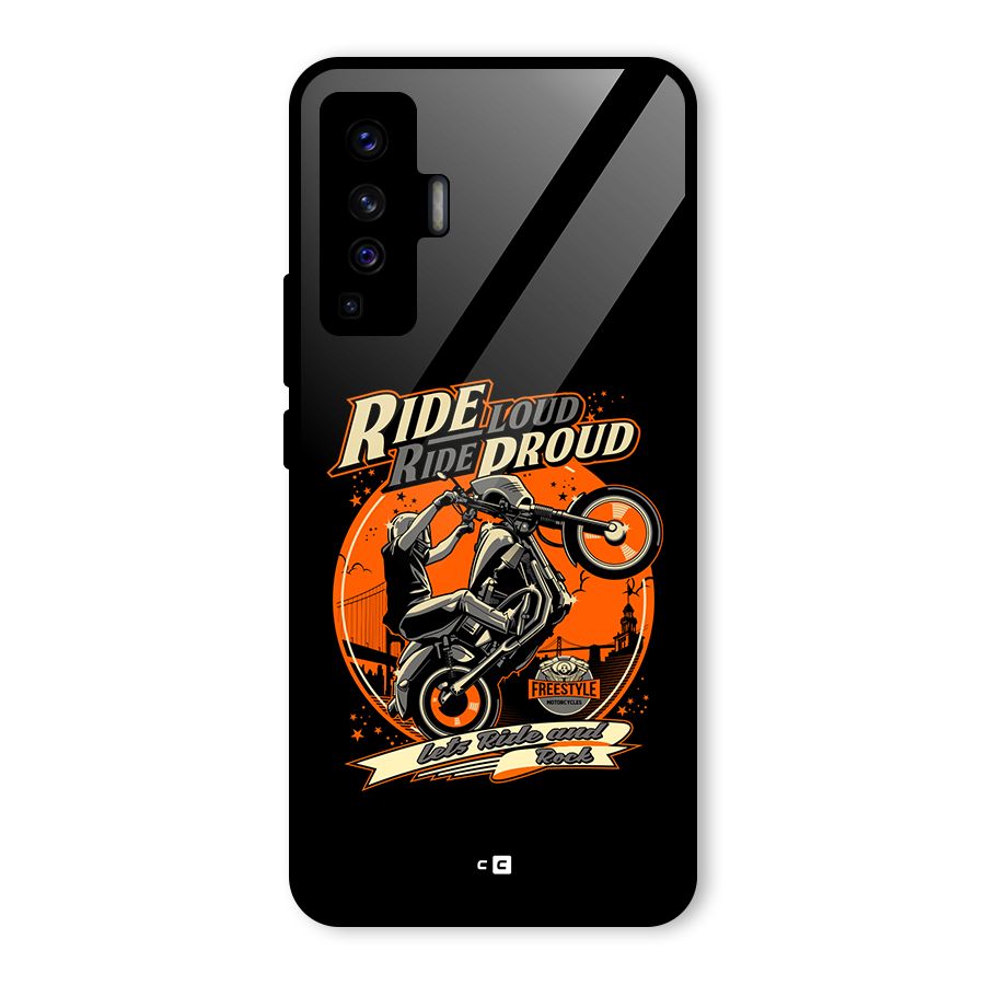 Proud Rider Glass Back Case for Vivo X50