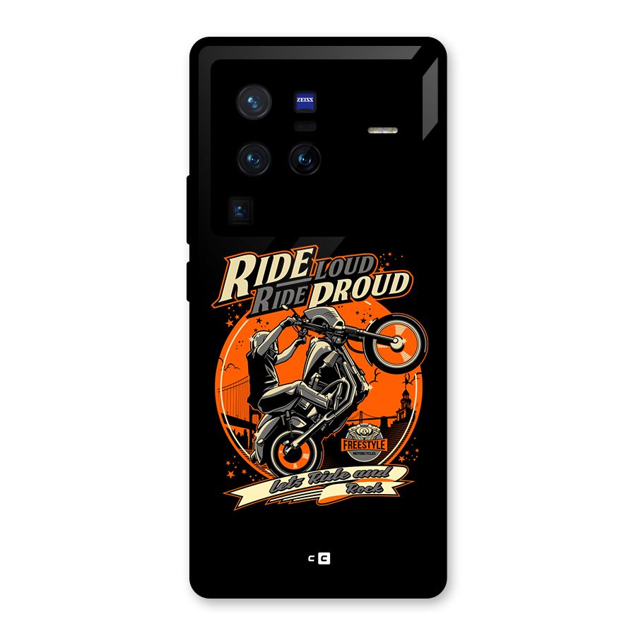 Proud Rider Glass Back Case for Vivo X80 Pro