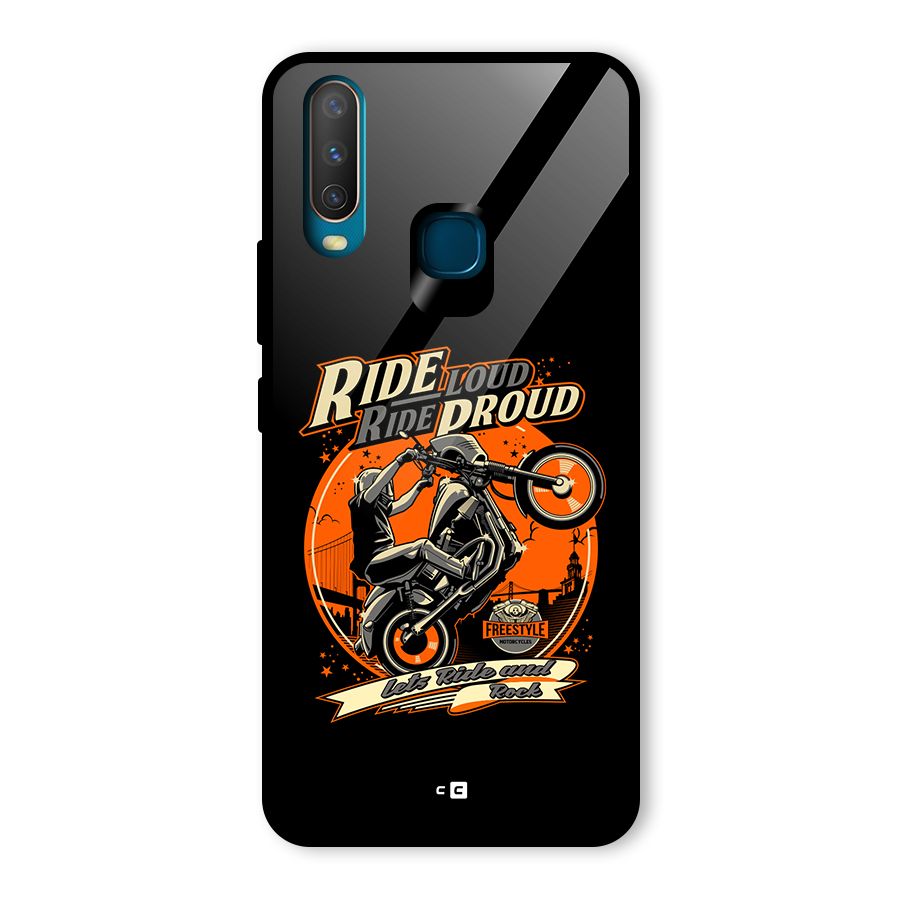 Proud Rider Glass Back Case for Vivo Y15