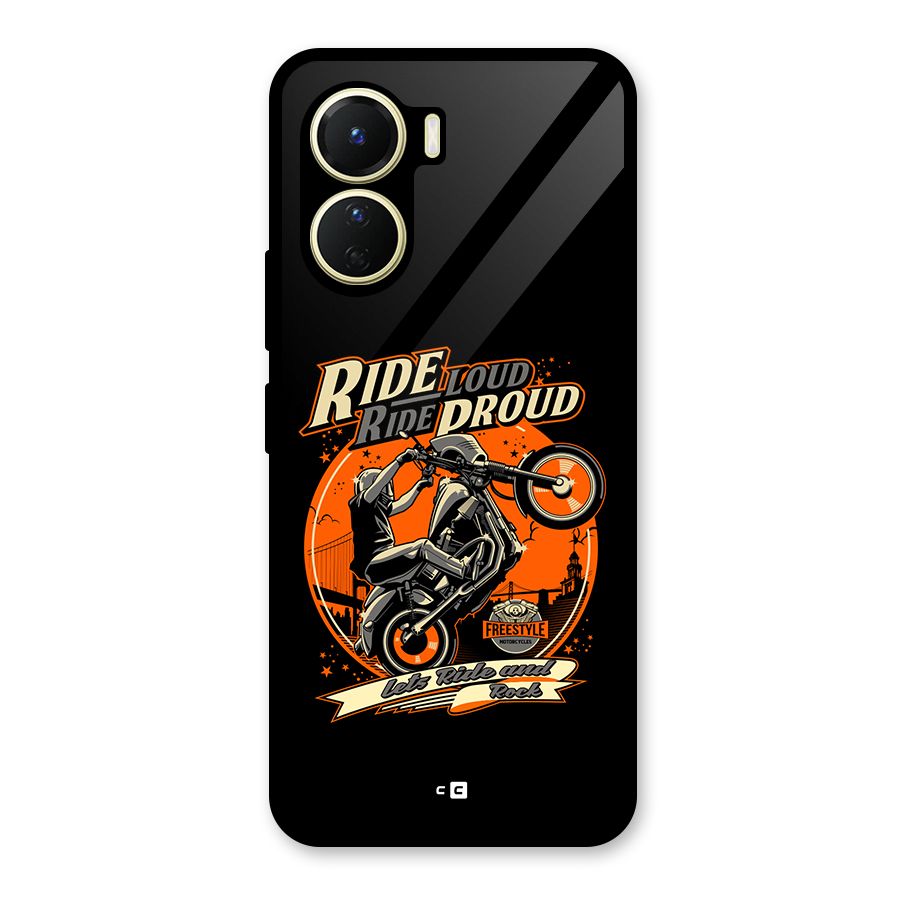 Proud Rider Glass Back Case for Vivo Y16