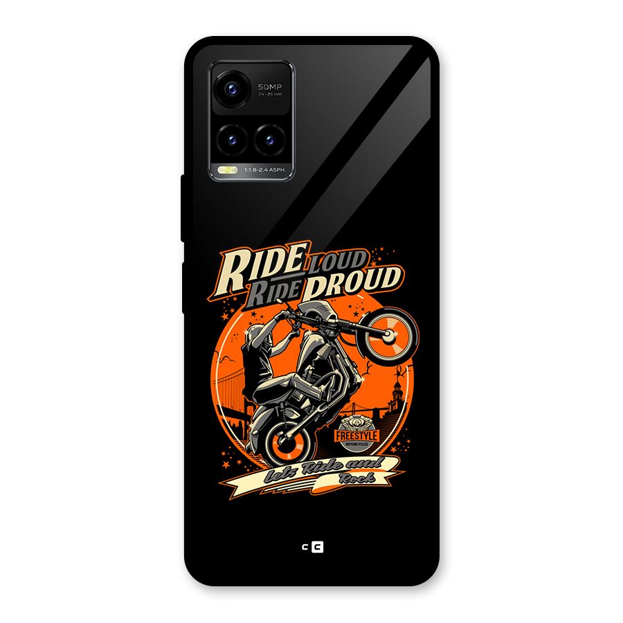 Proud Rider Glass Back Case for Vivo Y21T