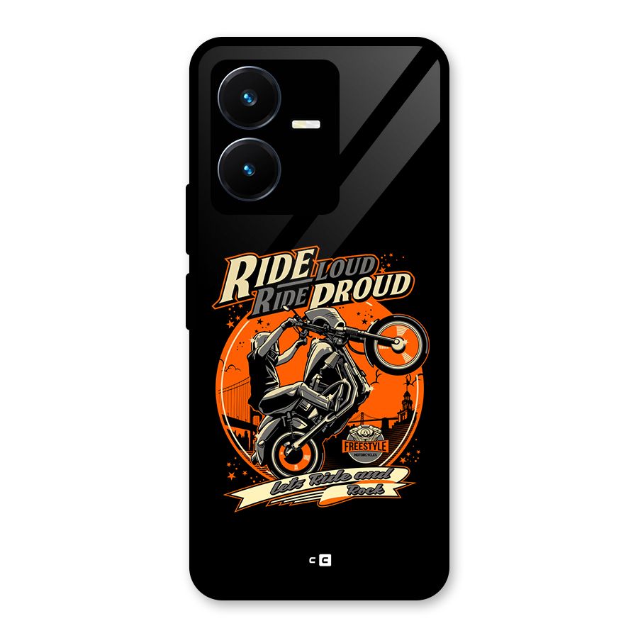 Proud Rider Glass Back Case for Vivo Y22