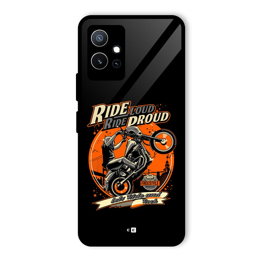 Proud Rider Glass Back Case for Vivo Y75 5G
