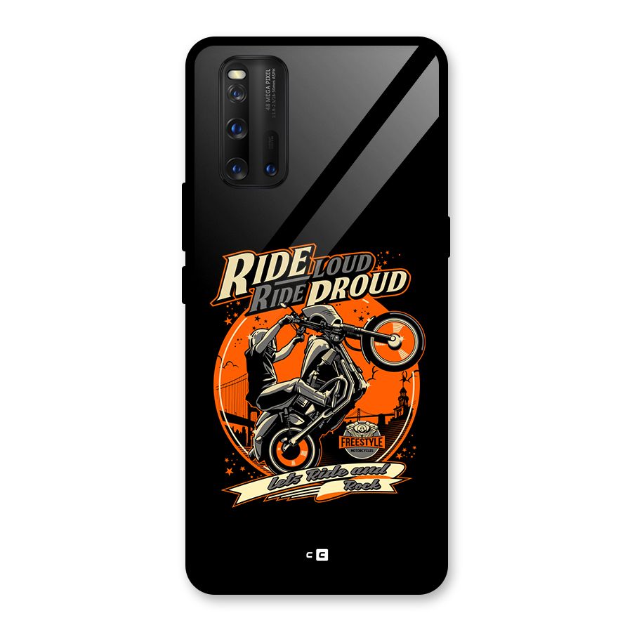 Proud Rider Glass Back Case for Vivo iQOO 3