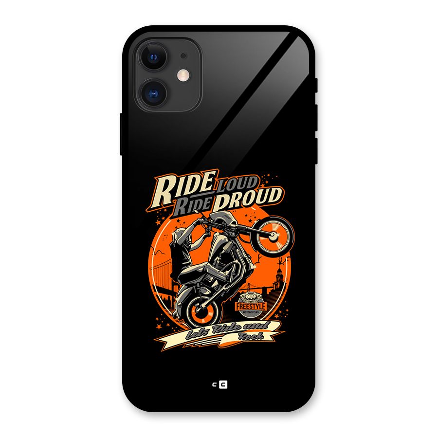 Proud Rider Glass Back Case for iPhone 11