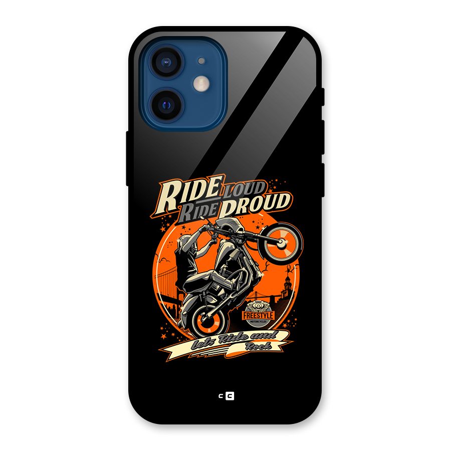 Proud Rider Glass Back Case for iPhone 12 Mini