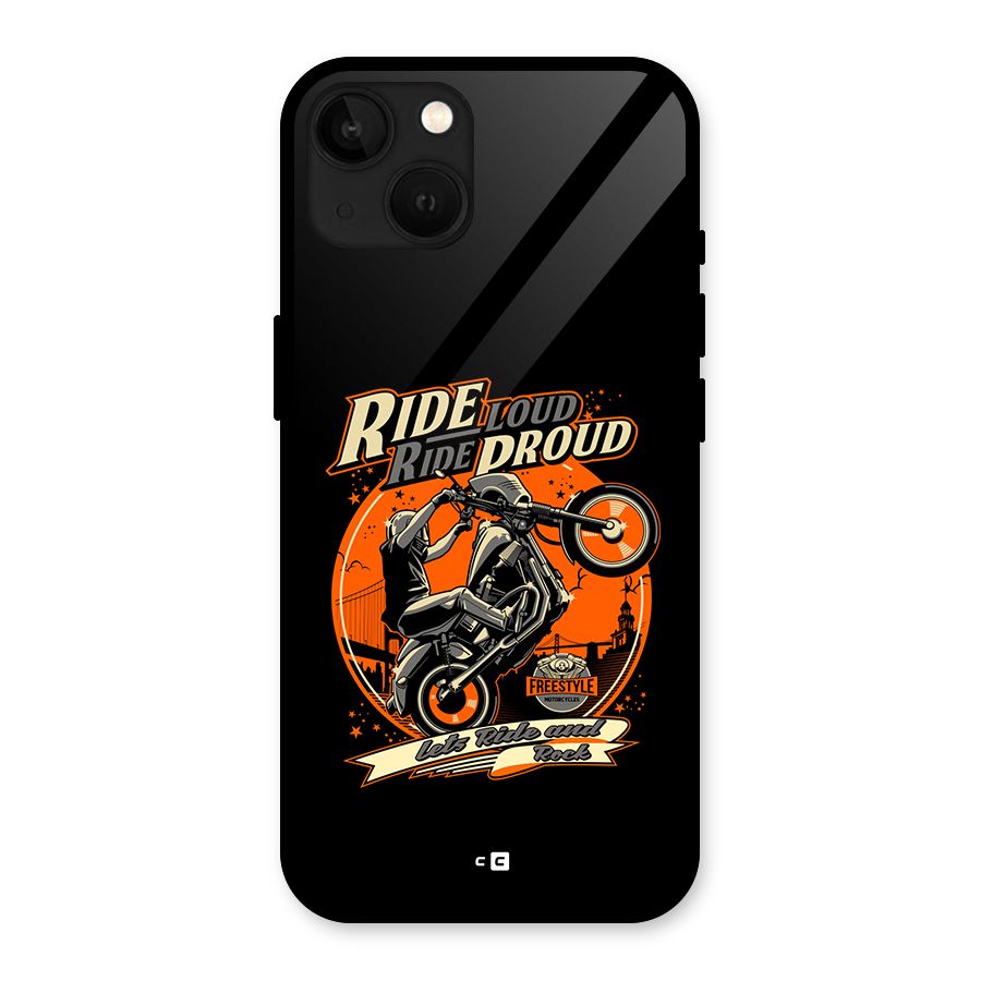 Proud Rider Glass Back Case for iPhone 13
