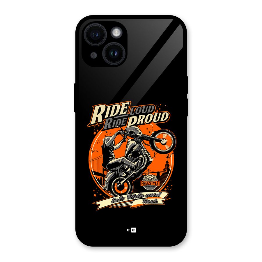 Proud Rider Glass Back Case for iPhone 14