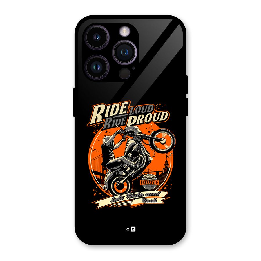 Proud Rider Glass Back Case for iPhone 14 Pro