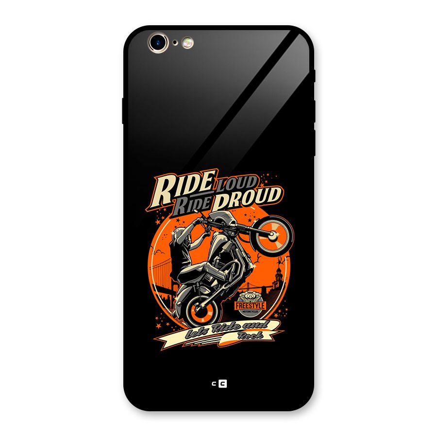 Proud Rider Glass Back Case for iPhone 6 Plus 6S Plus