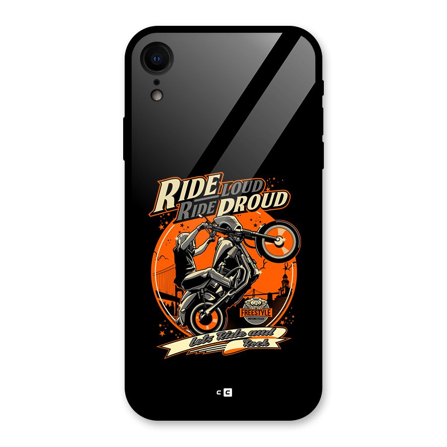 Proud Rider Glass Back Case for iPhone XR