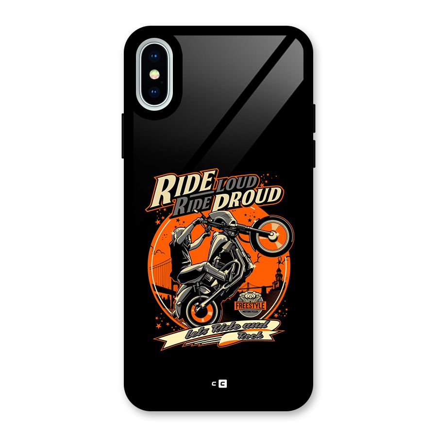 Proud Rider Glass Back Case for iPhone XS