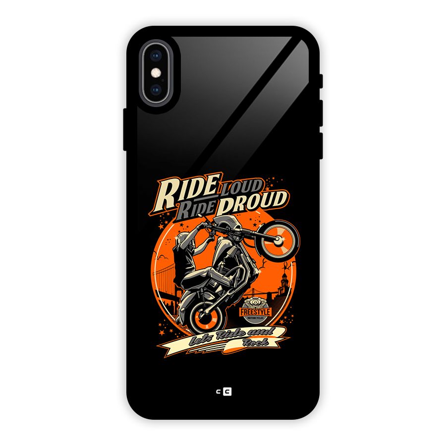 Proud Rider Glass Back Case for iPhone XS Max