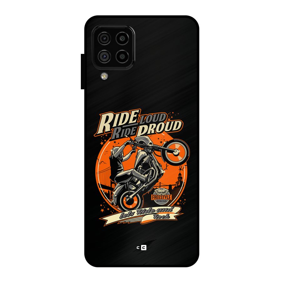 Proud Rider Metal Back Case for Galaxy A22 4G