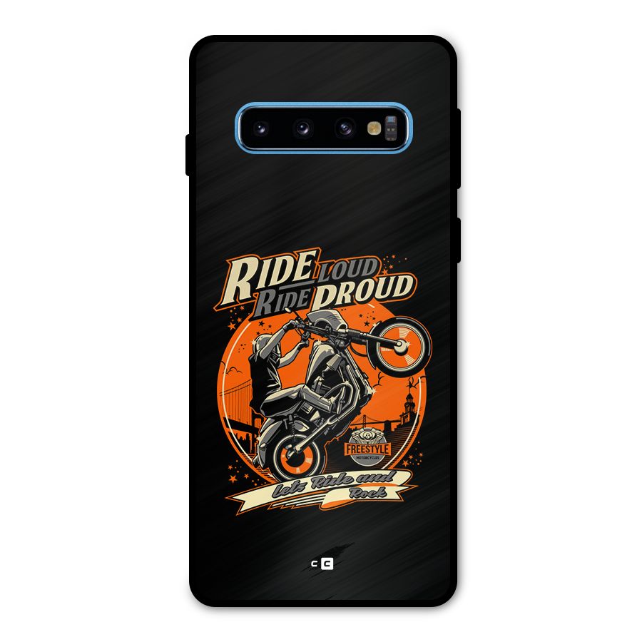 Proud Rider Metal Back Case for Galaxy S10