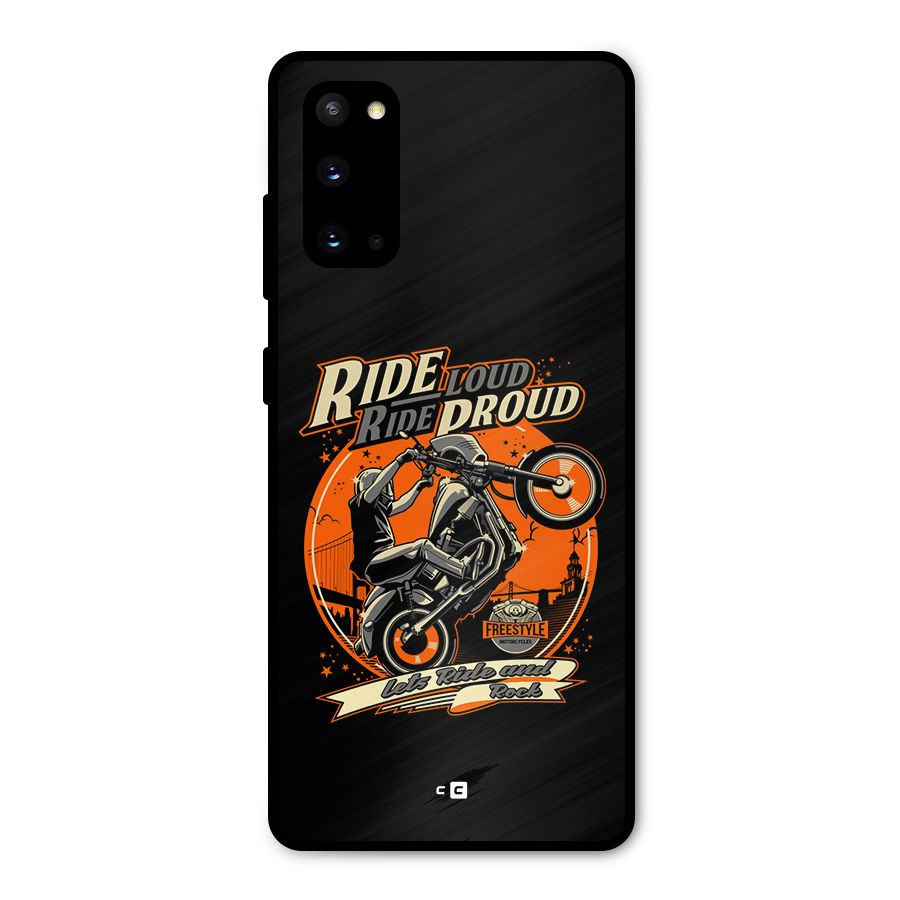 Proud Rider Metal Back Case for Galaxy S20