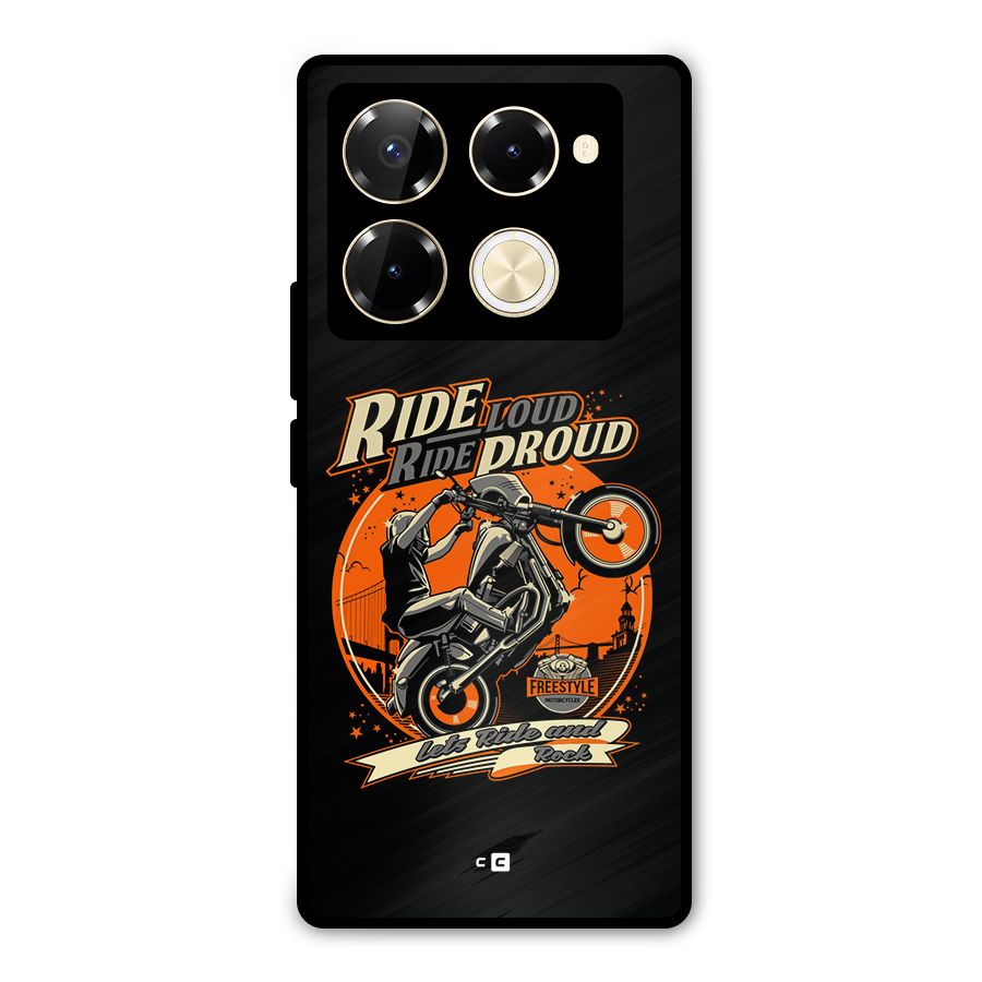 Proud Rider Metal Back Case for Infinix Note 40 Pro