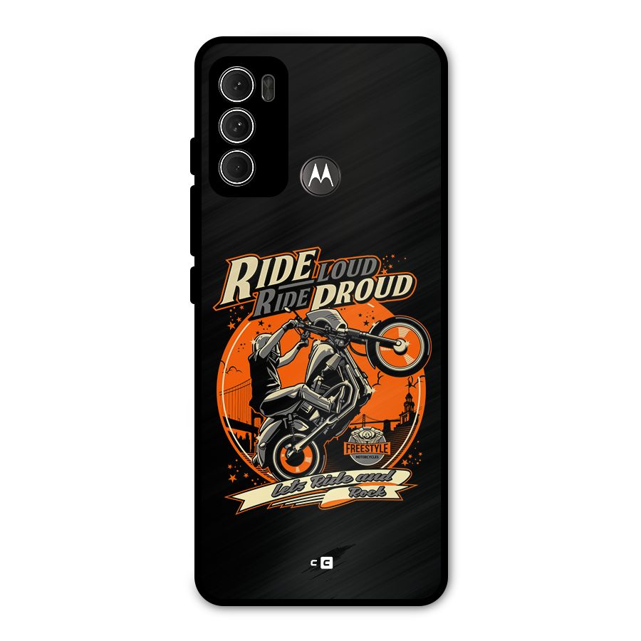 Proud Rider Metal Back Case for Moto G60