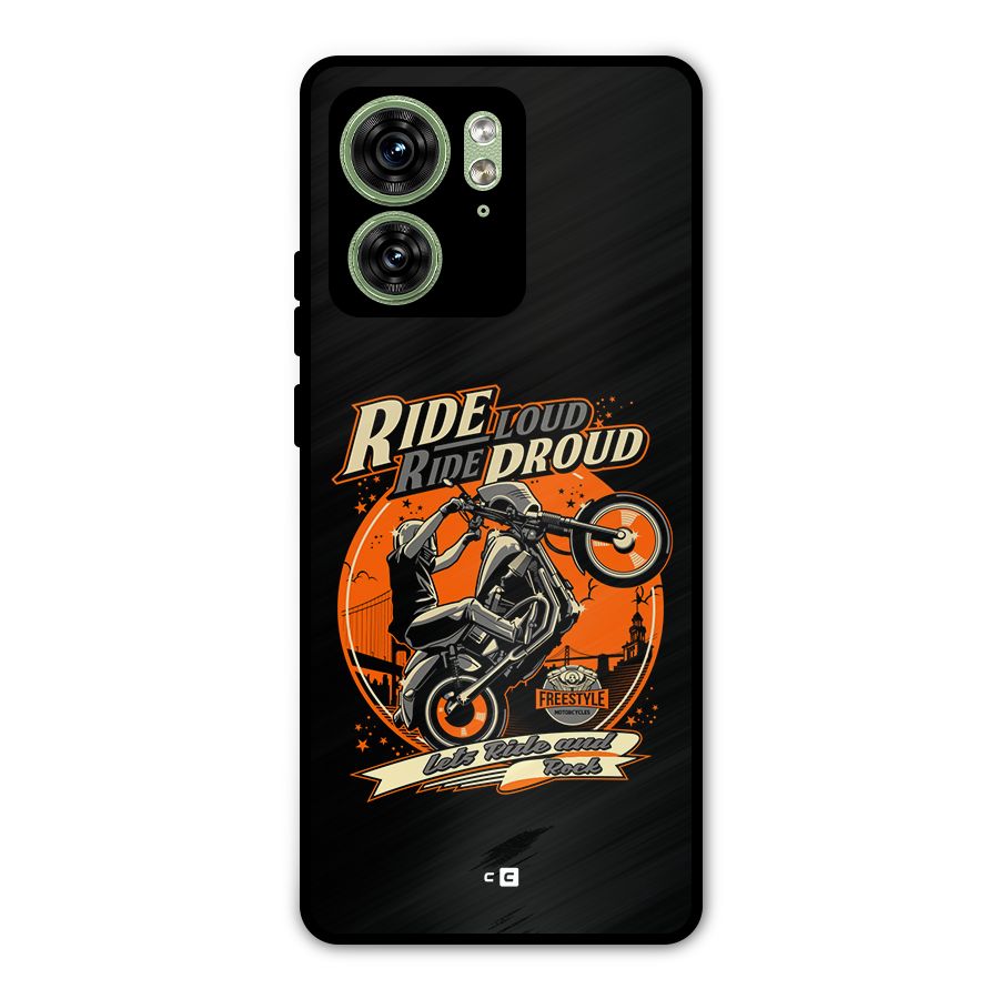 Proud Rider Metal Back Case for Motorola Edge 40 5G