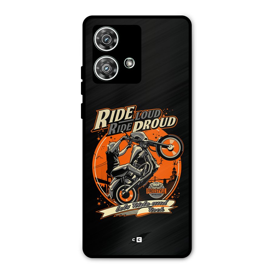 Proud Rider Metal Back Case for Motorola Edge 40 Neo