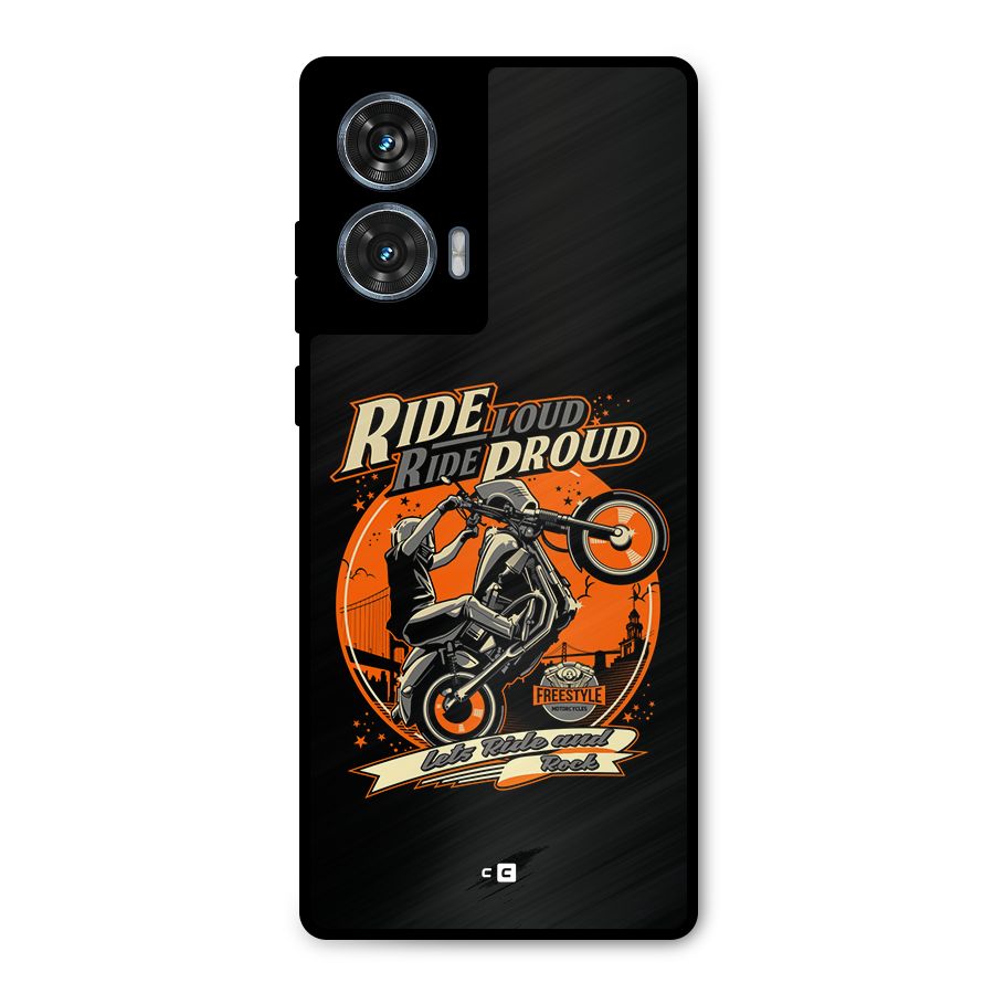 Proud Rider Metal Back Case for Motorola Edge 50 Fusion