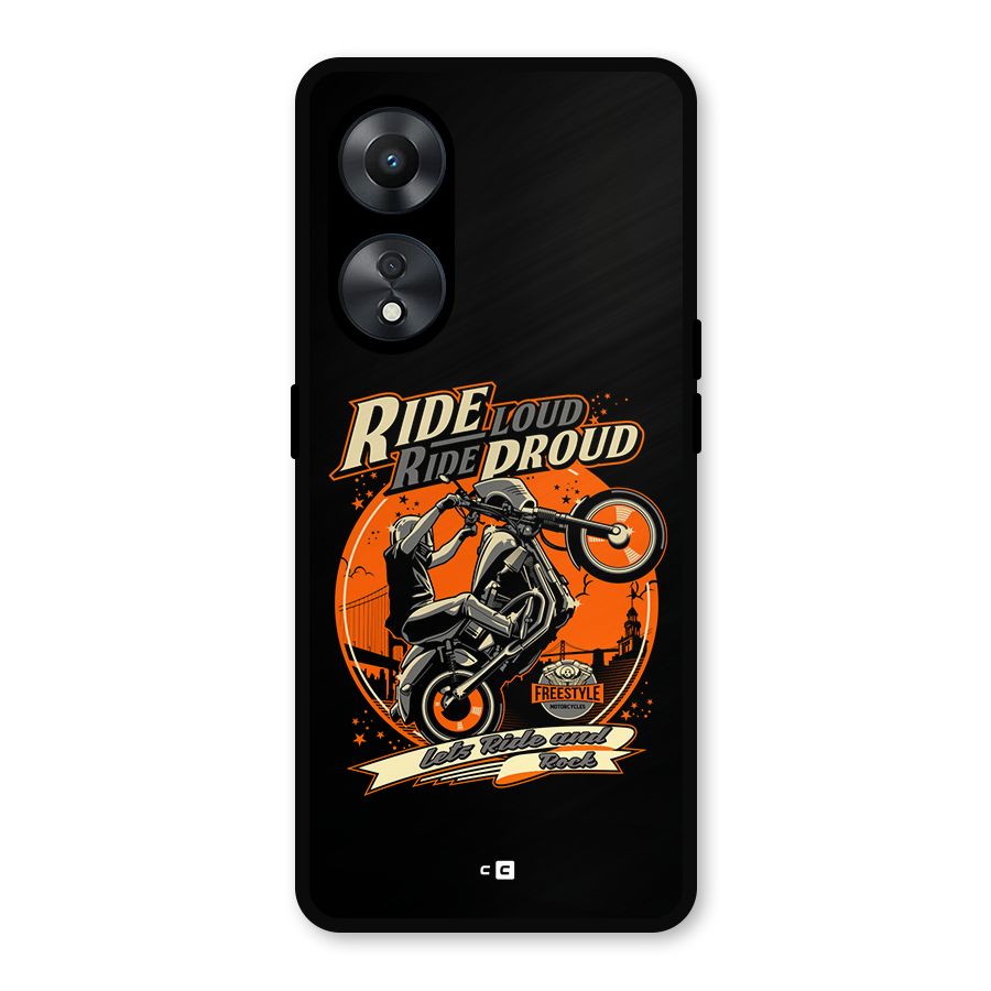 Proud Rider Metal Back Case for Oppo A78