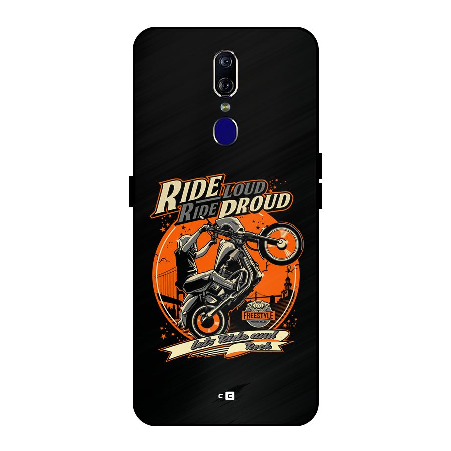 Proud Rider Metal Back Case for Oppo F11