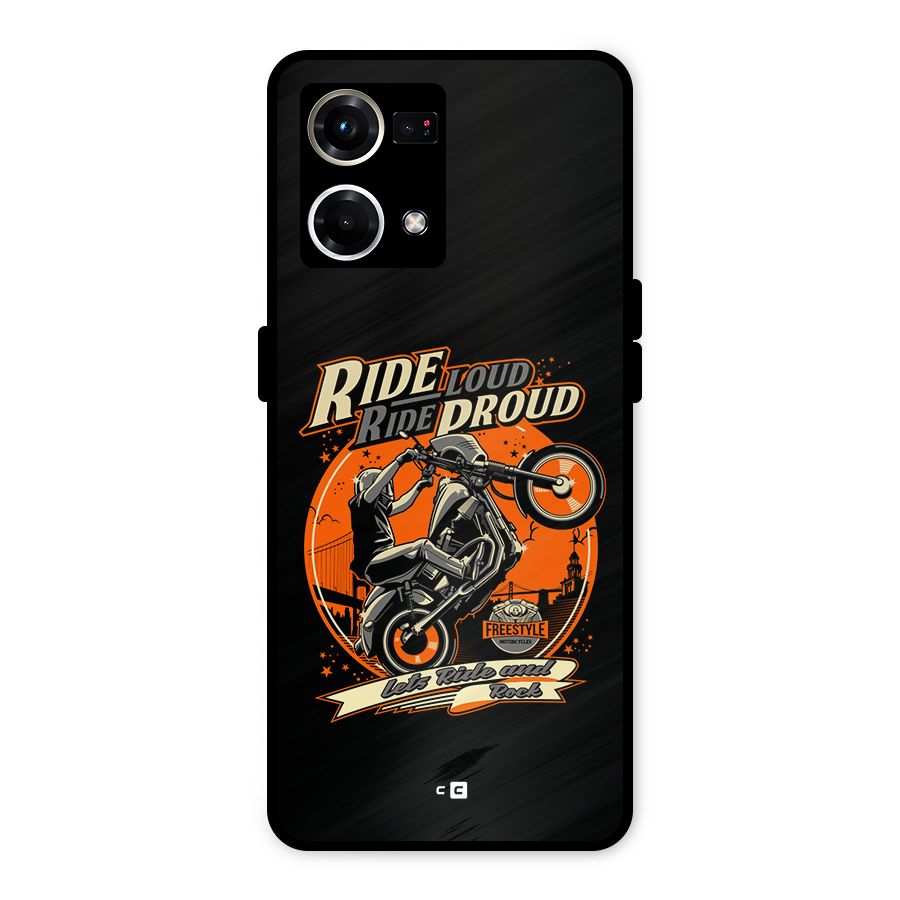 Proud Rider Metal Back Case for Oppo F21 Pro 4G