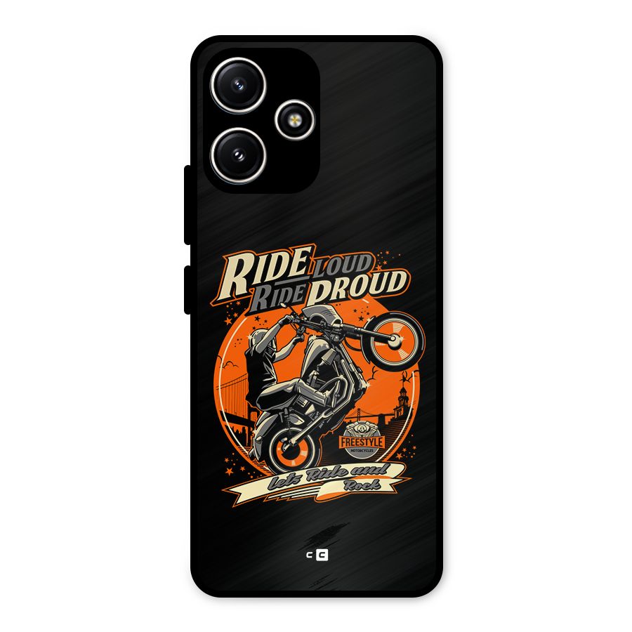 Proud Rider Metal Back Case for Poco M6 Pro