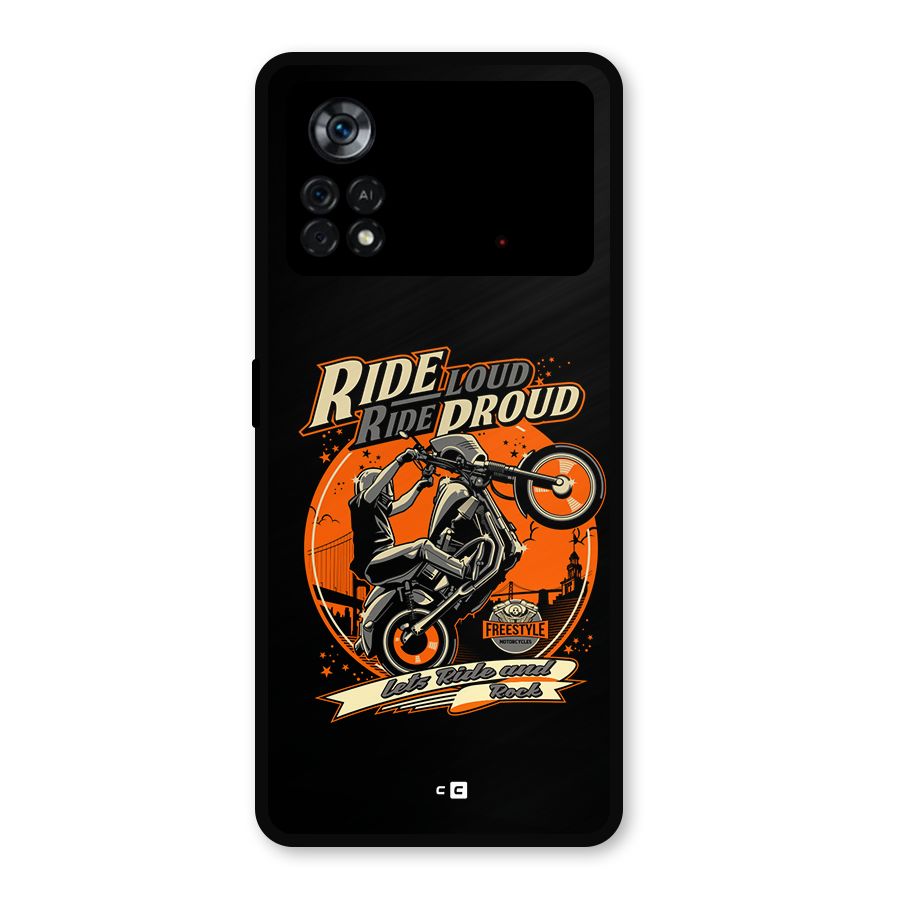 Proud Rider Metal Back Case for Poco X4 Pro 5G