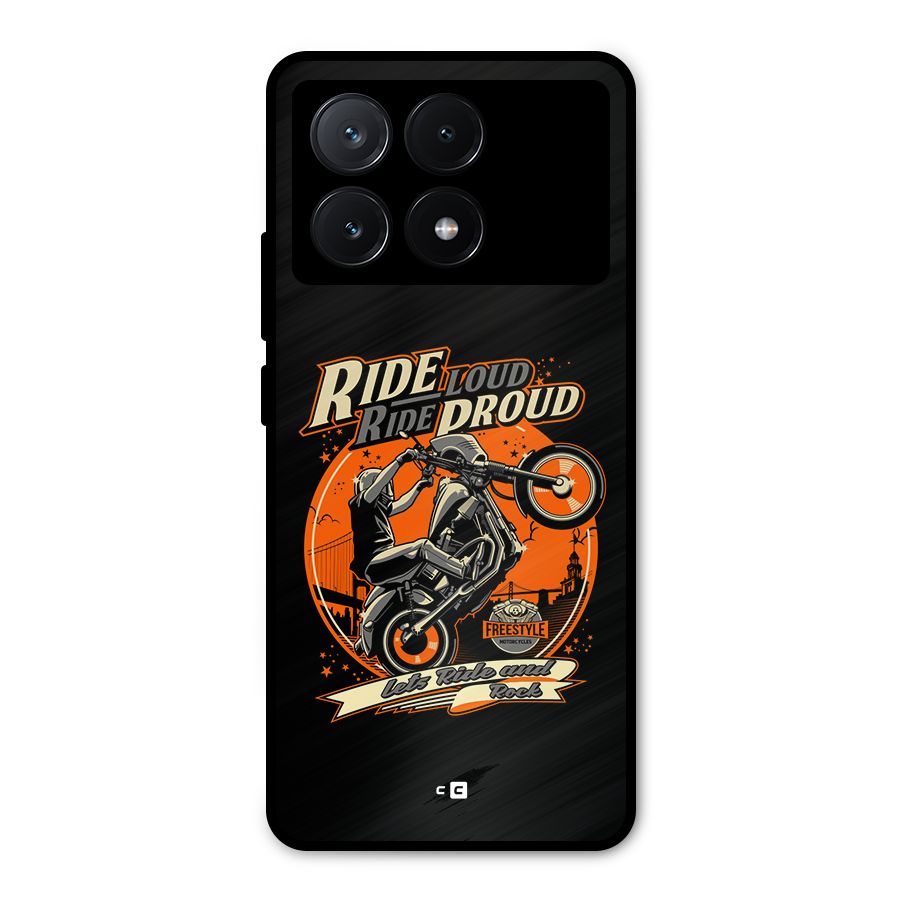 Proud Rider Metal Back Case for Poco X6 Pro