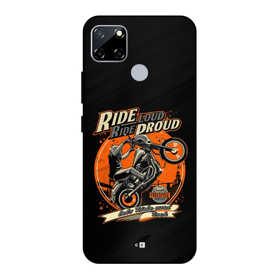 Proud Rider Metal Back Case for Realme Narzo 20