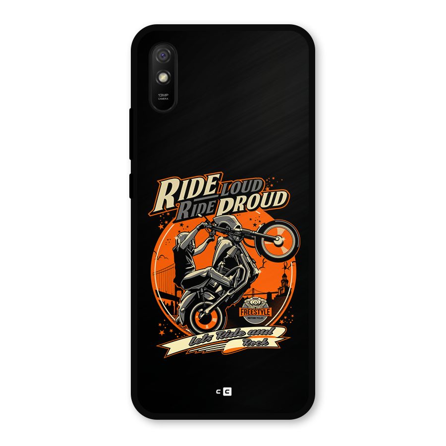 Proud Rider Metal Back Case for Redmi 9i