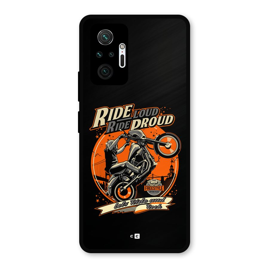 Proud Rider Metal Back Case for Redmi Note 10 Pro Max