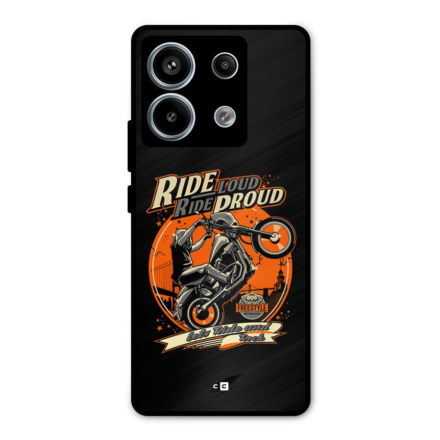 Proud Rider Metal Back Case for Redmi Note 13 Pro 5G
