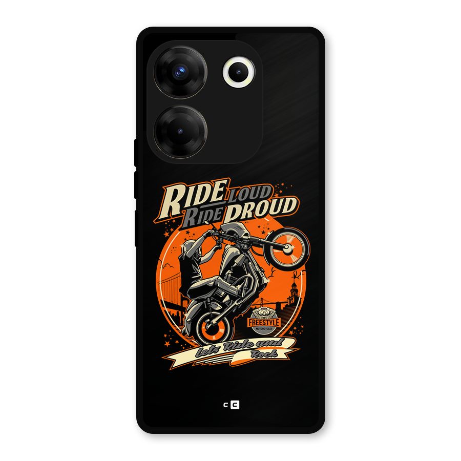Proud Rider Metal Back Case for Tecno Camon 20 Pro