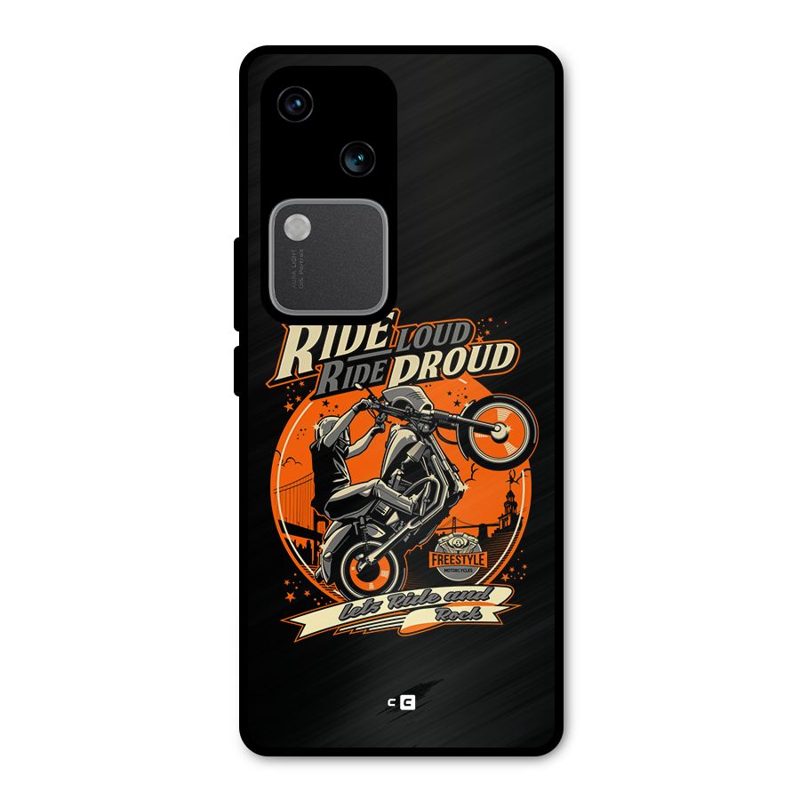 Proud Rider Metal Back Case for Vivo V30 Pro