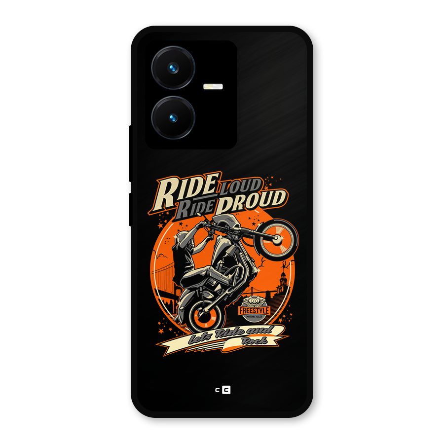 Proud Rider Metal Back Case for Vivo Y22s