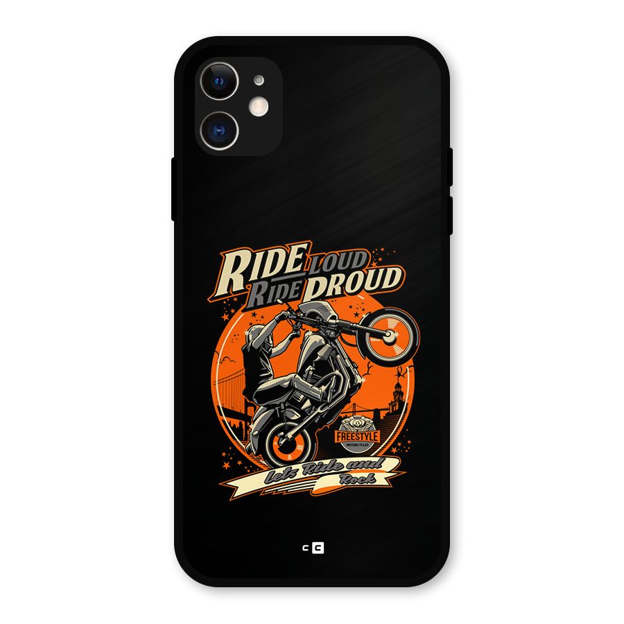 Proud Rider Metal Back Case for iPhone 11
