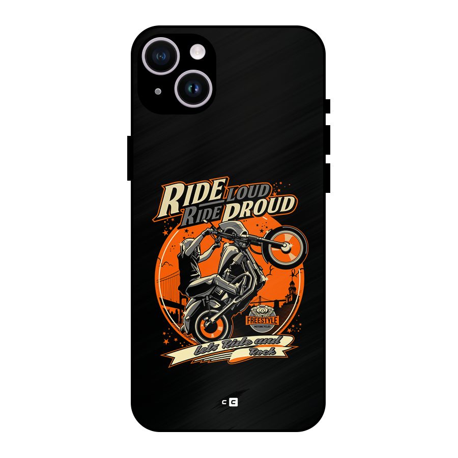 Proud Rider Metal Back Case for iPhone 14 Plus