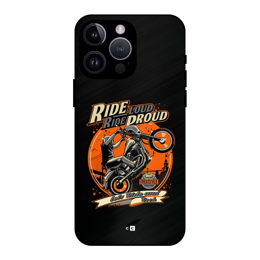 Proud Rider Metal Back Case for iPhone 14 Pro Max