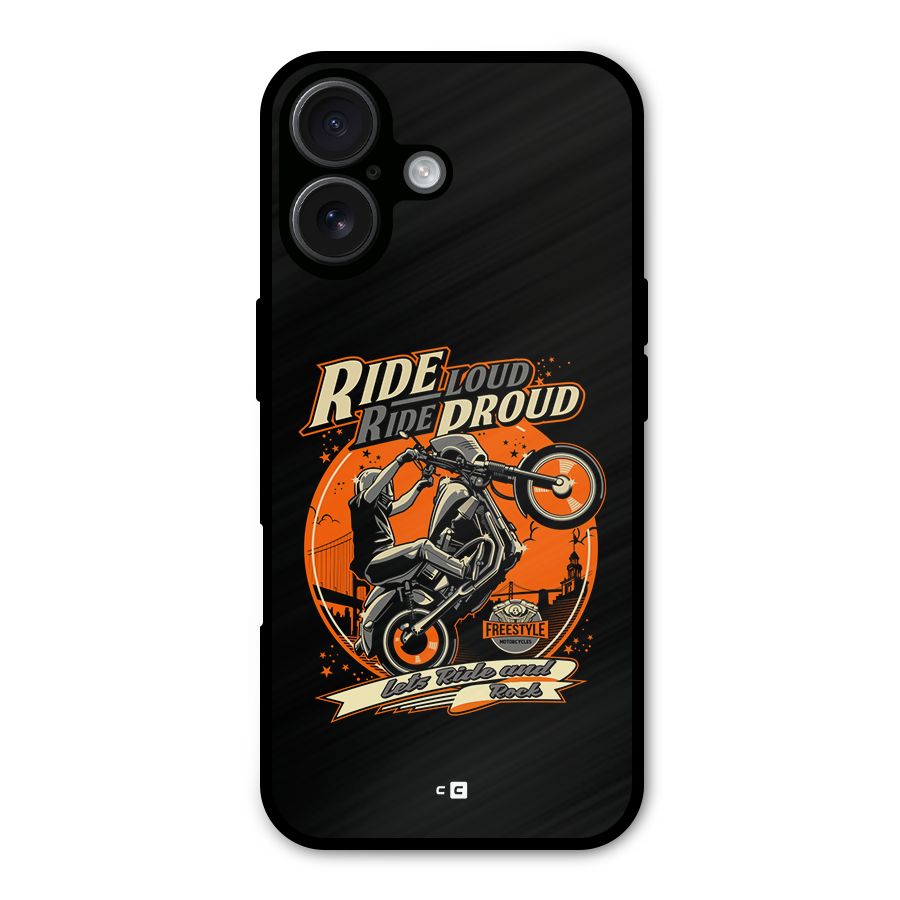 Proud Rider Metal Back Case for iPhone 16