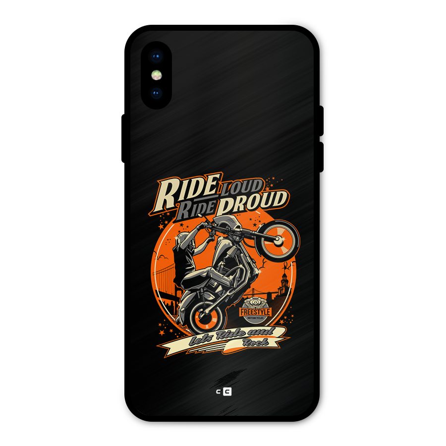 Proud Rider Metal Back Case for iPhone X