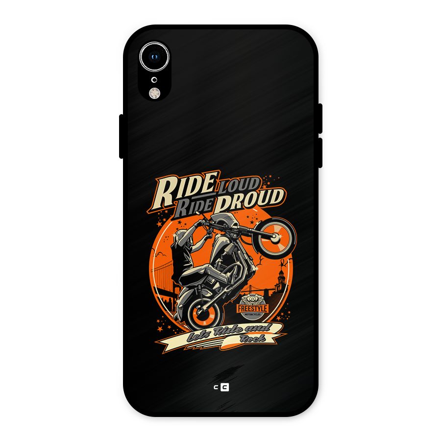 Proud Rider Metal Back Case for iPhone XR
