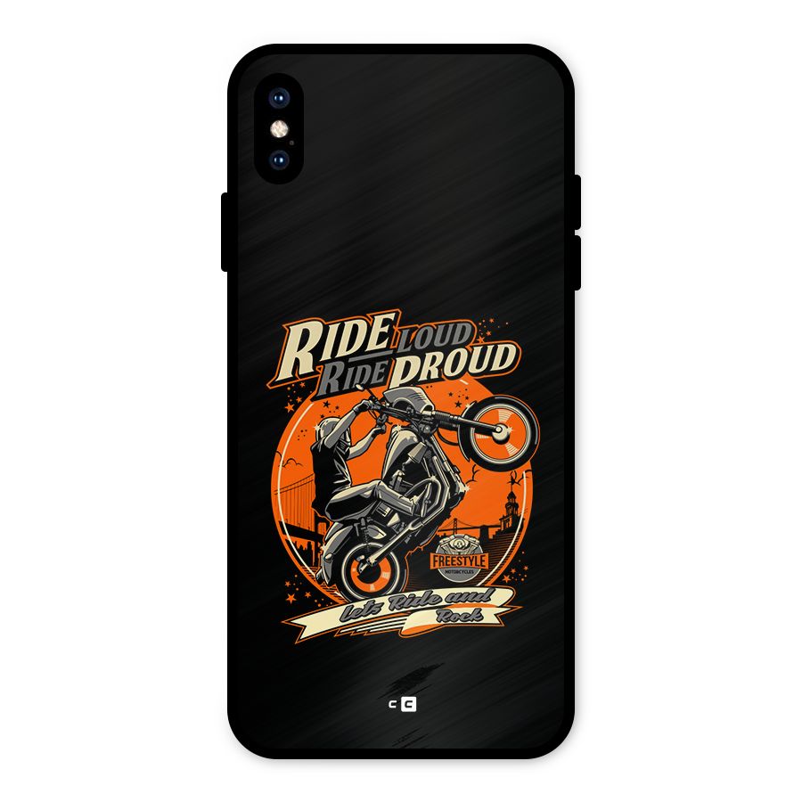 Proud Rider Metal Back Case for iPhone XS Max