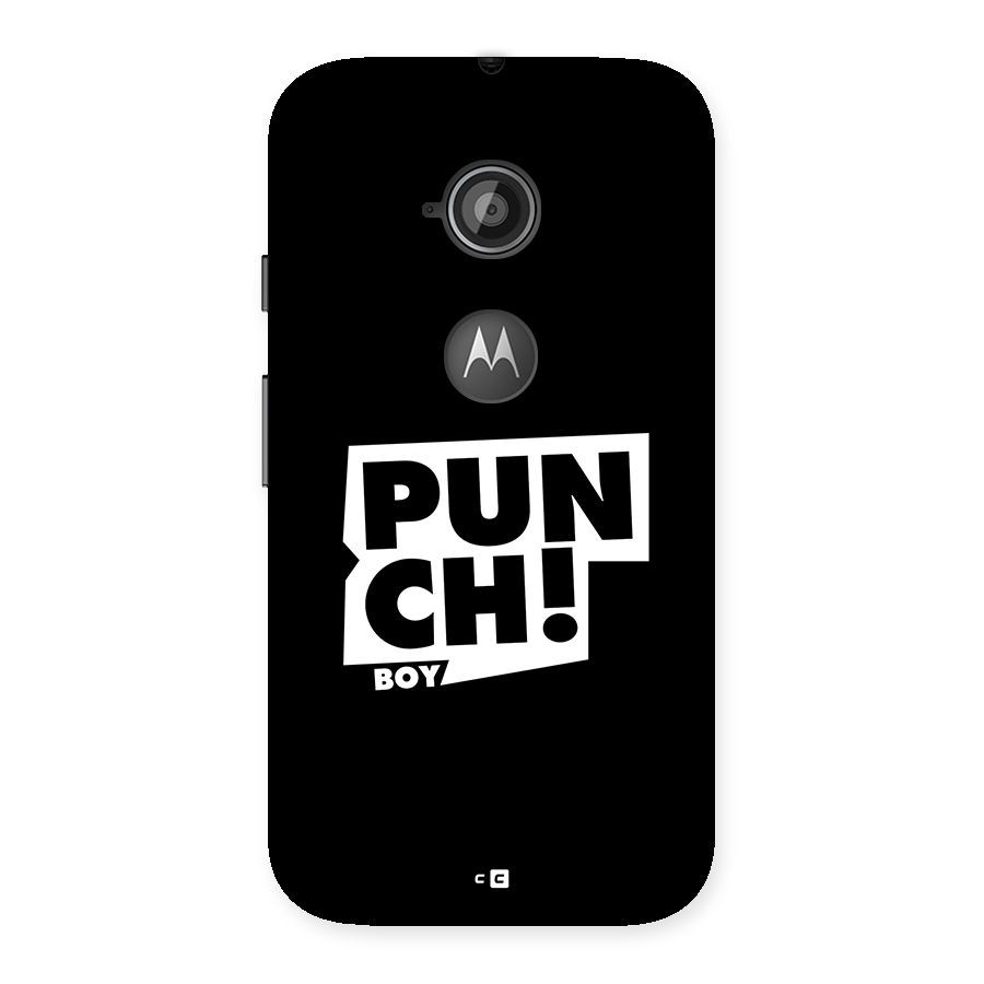 Punch Boy Back Case for Moto E 2nd Gen
