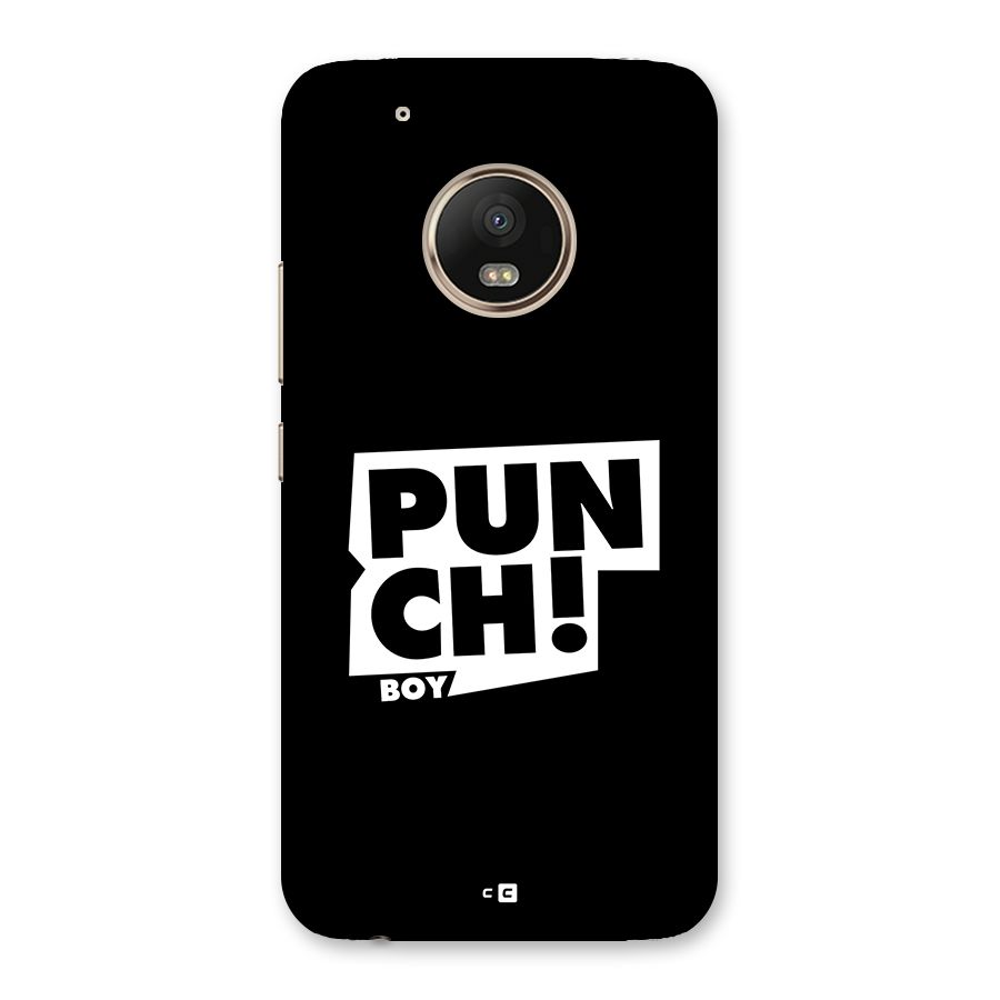 Punch Boy Back Case for Moto G5 Plus