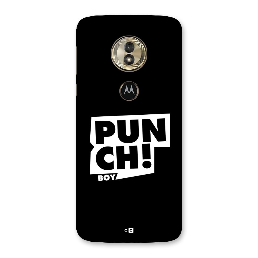 Punch Boy Back Case for Moto G6 Play