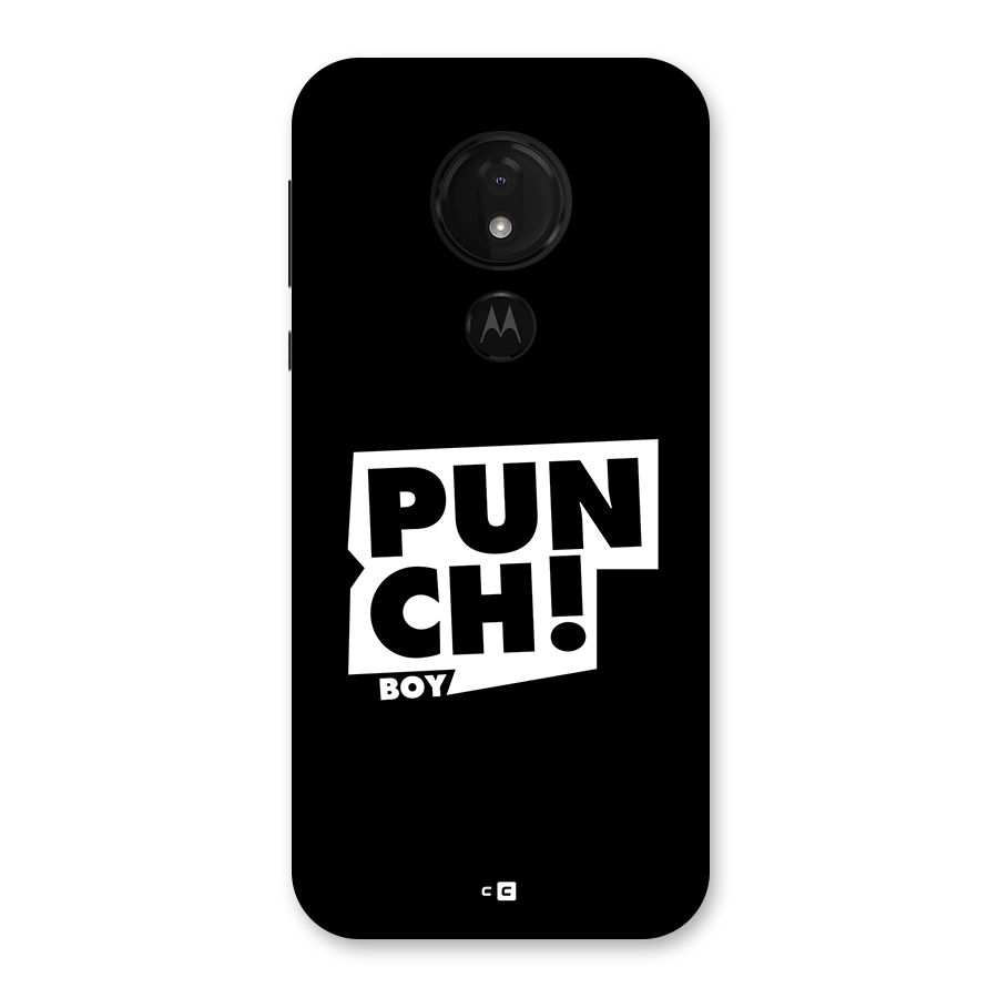 Punch Boy Back Case for Moto G7 Power